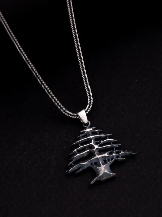 Erkek Gümüş Kolye - Hayat Ağacı Figürlü Gümüş Erkek Kolye Erkek Gümüş Kolye - Hayat Ağacı Figürlü Gümüş Erkek Kolye