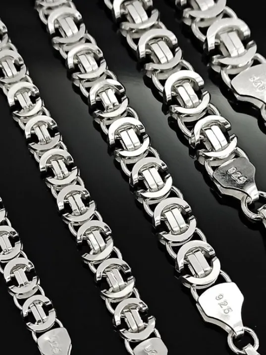 925 Ayar Gümüş Erkek Bileklik Künye Parlak Euro Kral Model 925 Ayar Gümüş Erkek Bileklik Künye Parlak Euro Kral Model