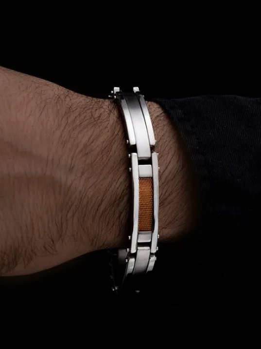 Erkek Çelik Bileklik - Fantom Model Çelik Bileklik