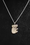 Koala Modelli Bayan Gümüş Kolye Zincir GKLKOALA001-GMS Koala Modelli Bayan Gümüş Kolye Zincir GKLKOALA001-GMS