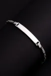 Erkek Gümüş Bileklik - 2.8 mm İsim Yazılabilir Kral Zincir Gümüş Bileklik