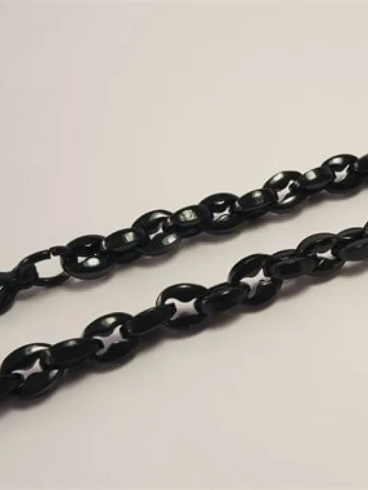 İnce Siyah Model Erkek Çelik Kolye Yeni Model!!