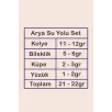 Arya Bayan Yakut Taşlı Gümüş Su Yolu Set - Kolye, Bileklik, Küpe, Yüzük Arya Bayan Yakut Taşlı Gümüş Su Yolu Set - Kolye, Bileklik, Küpe, Yüzük