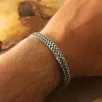 Çift Sıra Örüm Desen Erkek Çelik Bileklik İnce Model CBLGMSOTCSO Çift Sıra Örüm Desen Erkek Çelik Bileklik İnce Model CBLGMSOTCSO
