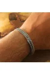 Çift Sıra Örüm Desen Erkek Çelik Bileklik İnce Model CBLGMSOTCSO Çift Sıra Örüm Desen Erkek Çelik Bileklik İnce Model CBLGMSOTCSO