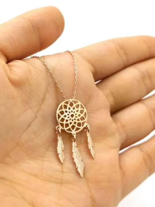 Düş Kapanı Bayan Gümüş Kolye Rose GKLALTDUSKP Düş Kapanı Bayan Gümüş Kolye Rose GKLALTDUSKP