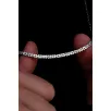 Erkek Gümüş Kolye - 4mm Dikdörtgen Kesim Yassı Kral Gümüş Kolye Erkek Gümüş Kolye - 4mm Dikdörtgen Kesim Yassı Kral Gümüş Kolye
