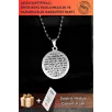 Bereket Duası Karınca Duası Bayan Erkek Çelik Kolye Top Zincir CKLKARINCA1-GMS