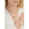 Kadın Gümüş Set - Rose Zümrüdü Anka Kuşu Kolye Bileklik Gümüş Set