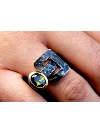 Edebali Usta Özel Tasarımı Girift Gümüş Bayan Yüzük