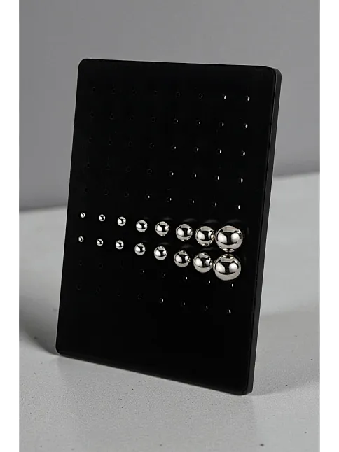 Kadın Gümüş Küpe - 3 mm 925 Ayar Gümüş Top Küpe