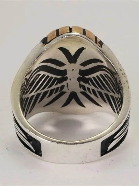 Mercedes Amblemli Logolu Erkek Gümüş Yüzük