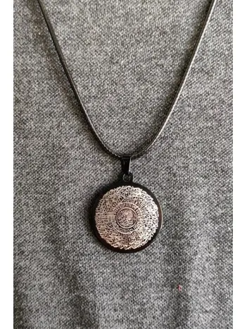 İnşirah Suresi Bayan Erkek Çelik Deri Kolye