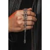 Erkek Tesbih - Şahika Oksitli 925 Ayar Gümüş Erkek Tespih Orta Boy 28gr Erkek Tesbih - Şahika Oksitli 925 Ayar Gümüş Erkek Tespih Orta Boy 28gr