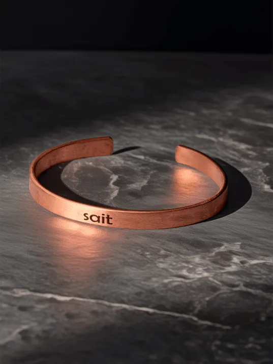 Erkek Kadın Bakır Bileklik - İçi Dualı Kişiselleştirilebilir Erkek Kadın Bileklik Bilezik