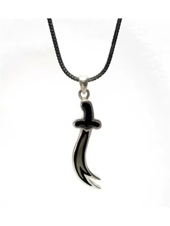 Mineli Zülfikar Gümüş Erkek Kolye Zincir Ortaboy Mineli Zülfikar Gümüş Erkek Kolye Zincir Ortaboy