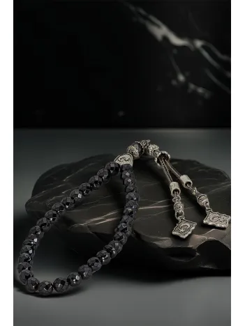 Erkek Doğal Taş Tespih - Doğal Faset Kesim Hematit Taşlı Ortaboy Tesbih Erkek Doğal Taş Tespih - Doğal Faset Kesim Hematit Taşlı Ortaboy Tesbih