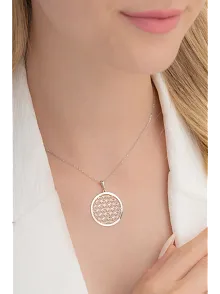 Yaşam Çiçeği Bayan Gümüş Kolye