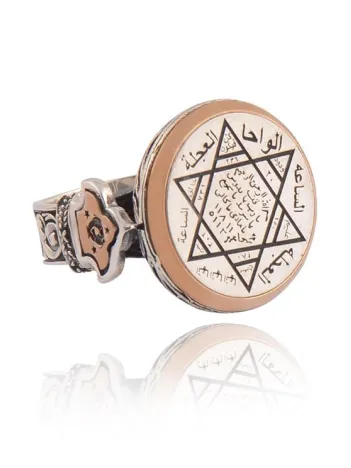 Mühr-ü Süleyman Model Yanı Teşkilat-ı Mahsusa Motif Yazılı Erkek Gümüş Yüzük Mühr-ü Süleyman Model Yanı Teşkilat-ı Mahsusa Motif Yazılı Erkek Gümüş Yüzük