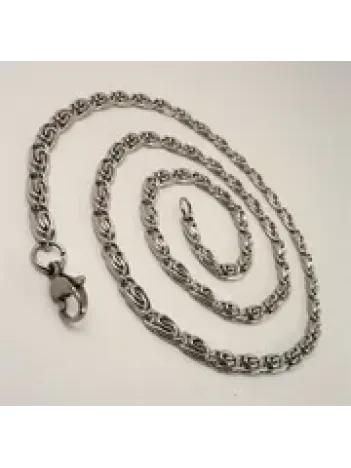 Erkek Yeni Sarmal Model 4mm Paslanmaz Çelik Kolye