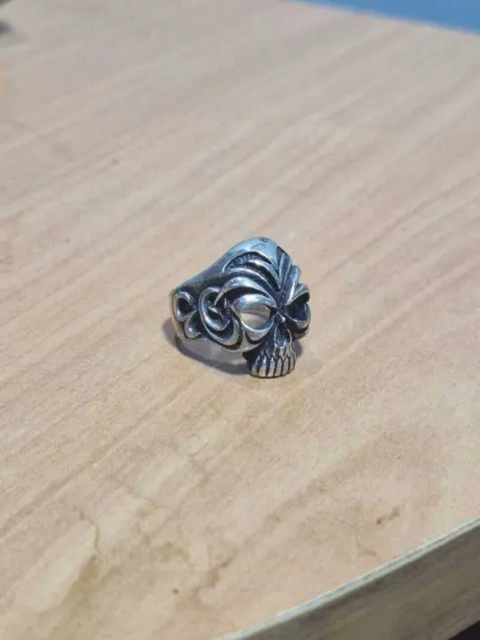 Erkek Gümüş Yüzük - 925 Ayar Gümüş Kuru Kafa Model Gotik Tarz Erkek Yüzük Erkek Gümüş Yüzük - 925 Ayar Gümüş Kuru Kafa Model Gotik Tarz Erkek Yüzük