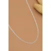 Kadın Gümüş Kolye - 1.5 mm Love Model Gümüş Kolye