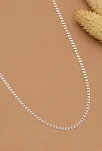 Kadın Gümüş Kolye - 1.5 mm Love Model Gümüş Kolye