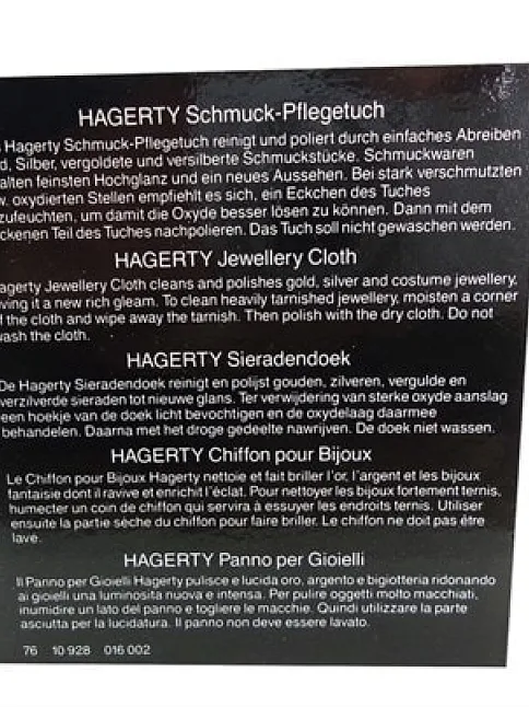 Hagerty Gümüş Altın Parlatma Bezi - Cila İçerir Hagerty Gümüş Altın Parlatma Bezi - Cila İçerir