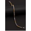 Ottoman 5.5mm Polo Gümüş-Altın Renk Erkek Bileklik Künye İnce Model Ottoman 5.5mm Polo Gümüş-Altın Renk Erkek Bileklik Künye İnce Model