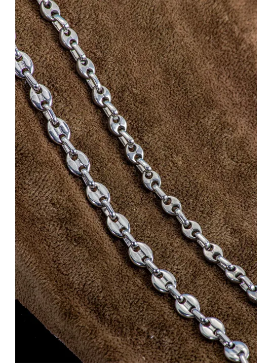 Erkek Çelik Kolye - Kalın Gemici Zincir Model Parlak Ömür Boyu Paslanmaz Kararmaz Dayanıklı Tasarım