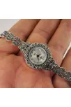 Bayan Gümüş Saat Markazit Taşlı Otantik Model