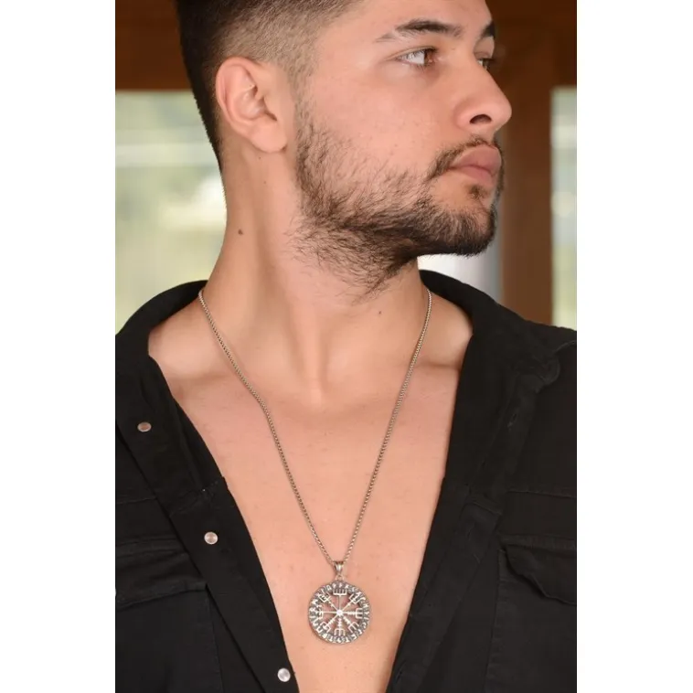 Ottoman Çelik Viking Rune Odin Sembolü Model Erkek Kolye Ckl0vkngodn-gms Ottoman Çelik Viking Rune Odin Sembolü Model Erkek Kolye Ckl0vkngodn-gms
