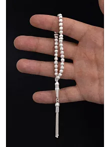 Gümüş Tespih - Çizgili Küre Kesim Minik Maskot Boy 12,5 gr Gümüş Tespih - Çizgili Küre Kesim Minik Maskot Boy 12,5 gr