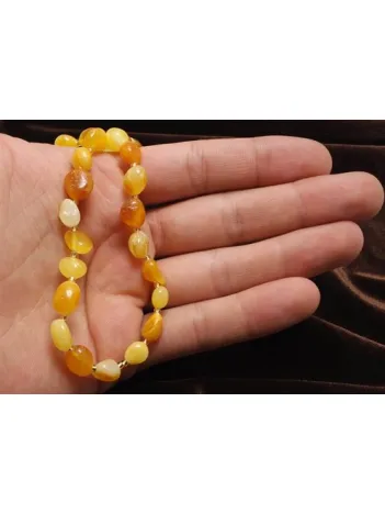 Çocuk Diş Damla Kehribar Kolyesi