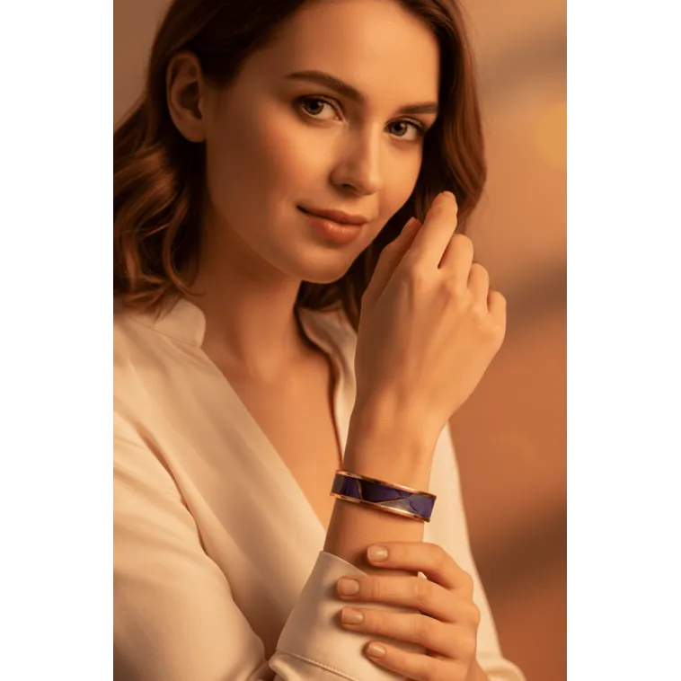Kadın Bakır Bileklik Yüzük Set - Laura Model Özel Baskı Metal Kutu Ve Kuvars Taşı Kadın Bakır Bileklik Yüzük Set - Laura Model Özel Baskı Metal Kutu Ve Kuvars Taşı