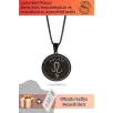Aslan Burcu Kolyesi Bayan Erkek Çelik Kolye Siyah Polo Zincir CKLASLANBU2-SYH