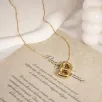 Kadın Çelik Kolye - Altın Kaplama B Harfi Balon Harf Kadın Kolye Kadın Çelik Kolye - Altın Kaplama B Harfi Balon Harf Kadın Kolye