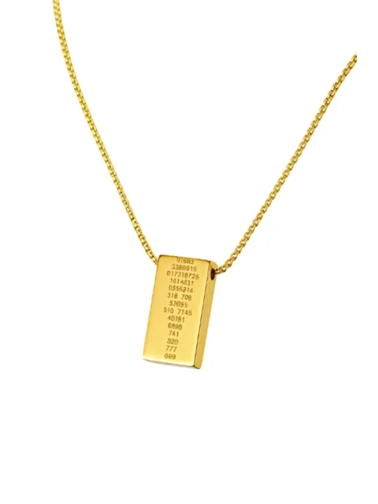 YantraX Zarif Çelik Kadın Kolye Sayı Sekansları ve Sri Yantra ve Kubera Yantra Sembolü Paslanmaz YantraX Zarif Çelik Kadın Kolye Sayı Sekansları ve Sri Yantra ve Kubera Yantra Sembolü Paslanmaz