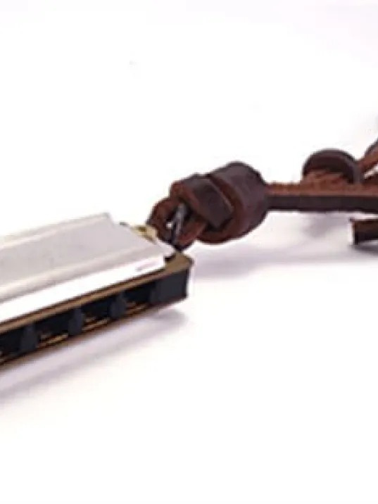 Gerçek Mızıka Erkek Deri Kolye Gerçek Mızıka Erkek Deri Kolye