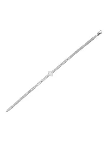 Hera Zirkon Taşlı Su Yolu Bayan Gümüş Bileklik