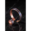 Kadın Bakır Bileklik Yüzük Set - Lola Model Özel Baskı Metal Kutu Ve Kuvars Taşı Kadın Bakır Bileklik Yüzük Set - Lola Model Özel Baskı Metal Kutu Ve Kuvars Taşı