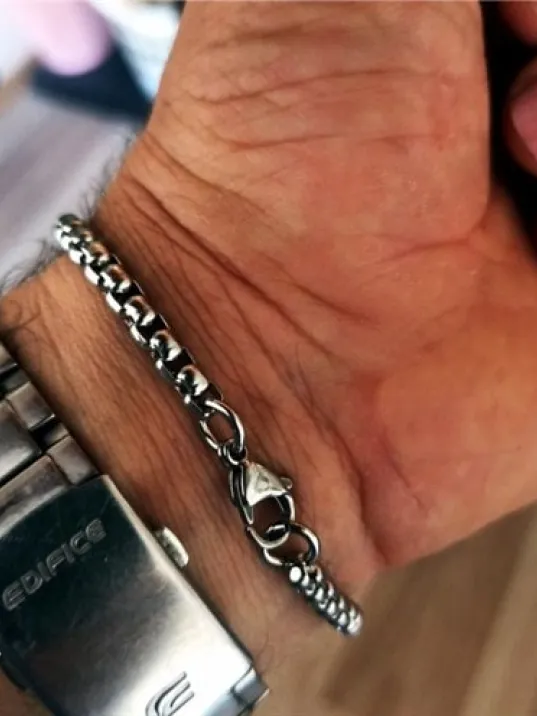 Ottoman 5.5mm Polo Erkek Bileklik Künye İnce Model GBLPLMDLKNY-GMS Ottoman 5.5mm Polo Erkek Bileklik Künye İnce Model GBLPLMDLKNY-GMS