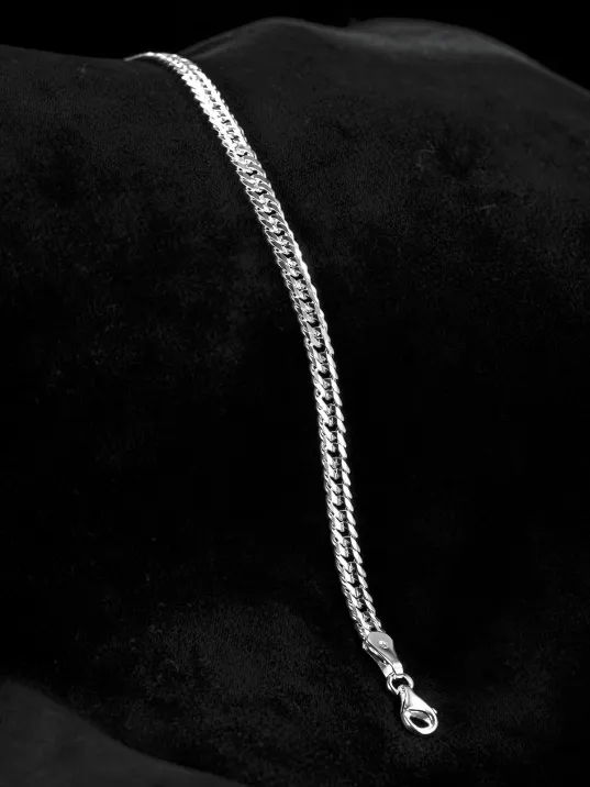 Erkek Gümüş Bileklik - Oluklu Nano Model Erkek Bileklik 3 Bakla 60 Mikron Erkek Gümüş Bileklik - Oluklu Nano Model Erkek Bileklik 3 Bakla 60 Mikron