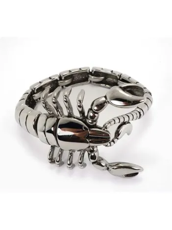 Akrep Figürlü Erkek Çelik Bileklik Özel Tasarım Lüks Model