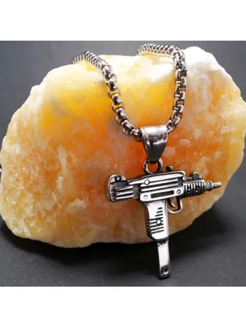 Ottoman Çelik Uzi Erkek Kolye Zincir