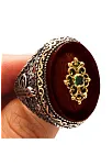Tuğralı Otantik Tasarım  Erkek Gümüş Yüzük