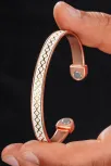 Erkek Kadın Bakır Bileklik - Üstü Hakiki Deri Mıknatıslı Model Metal Kutu Kuvars Erkek Kadın Bakır Bileklik - Üstü Hakiki Deri Mıknatıslı Model Metal Kutu Kuvars