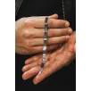 Erkek Gümüş Bileklik -Tasarım Parlak Çizgili Model 925 Ayar Erkek Bileklik
