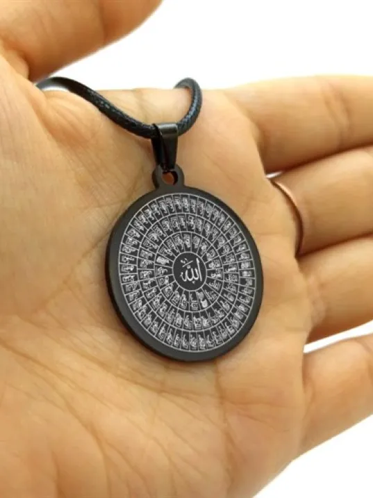 Esma-ül Hüsna Erkek Bayan Çelik Kolye Zincir CKLSYHESHSN Esma-ül Hüsna Erkek Bayan Çelik Kolye Zincir CKLSYHESHSN