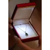 Işıklı Lüks Kırmızı Kolye Kutusu Işıklı Lüks Kırmızı Kolye Kutusu
